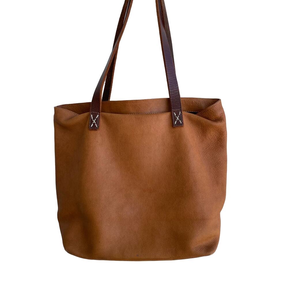 Leaders in Leather all Leather Purse or Bag camel tan - Picture 2 of 10